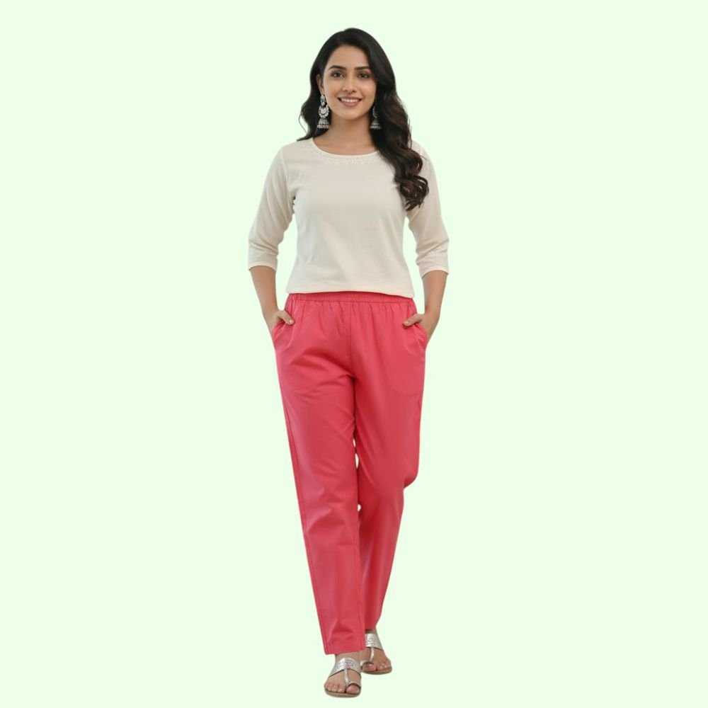 PRESTA : Women’s Cotton Straight Fit Pants