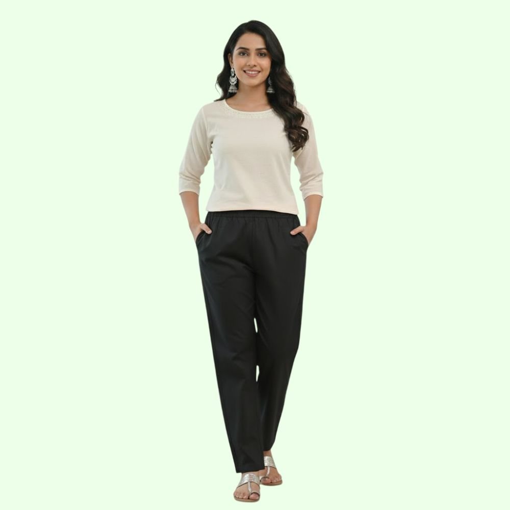 Women’s Cotton Straight Fit Pants