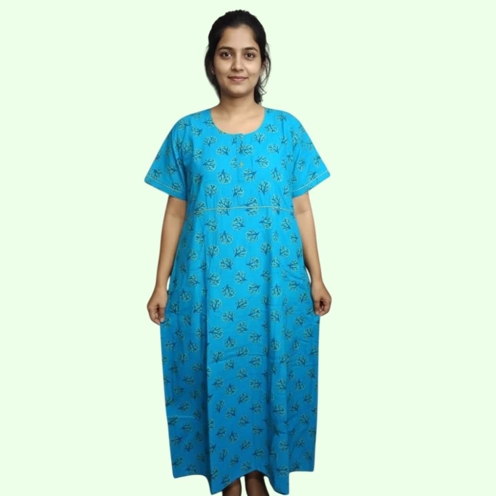 ASWATI : Women’s Cotton Maxi Nighty