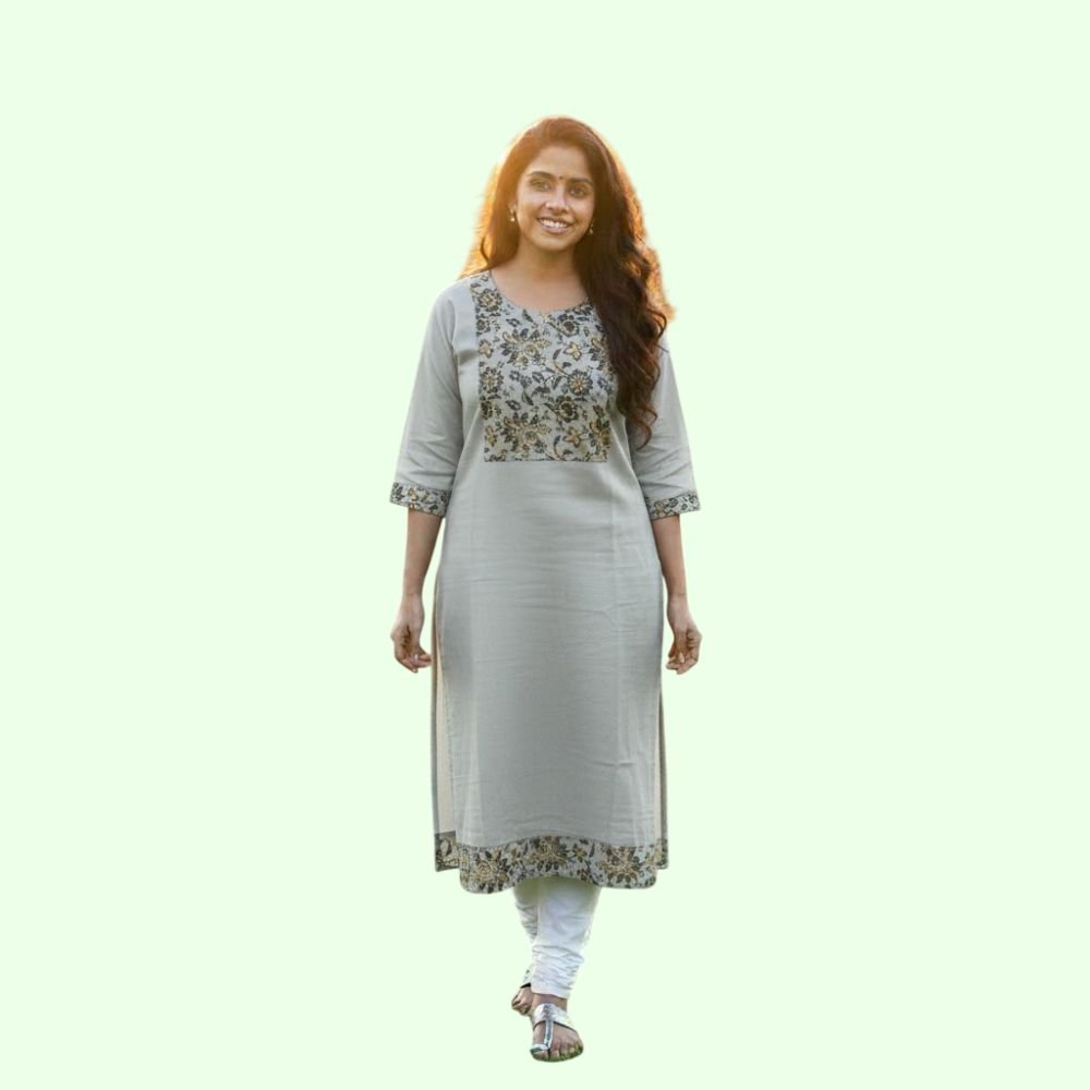 MARCIA : Womens Printed Cotton Long Kurta