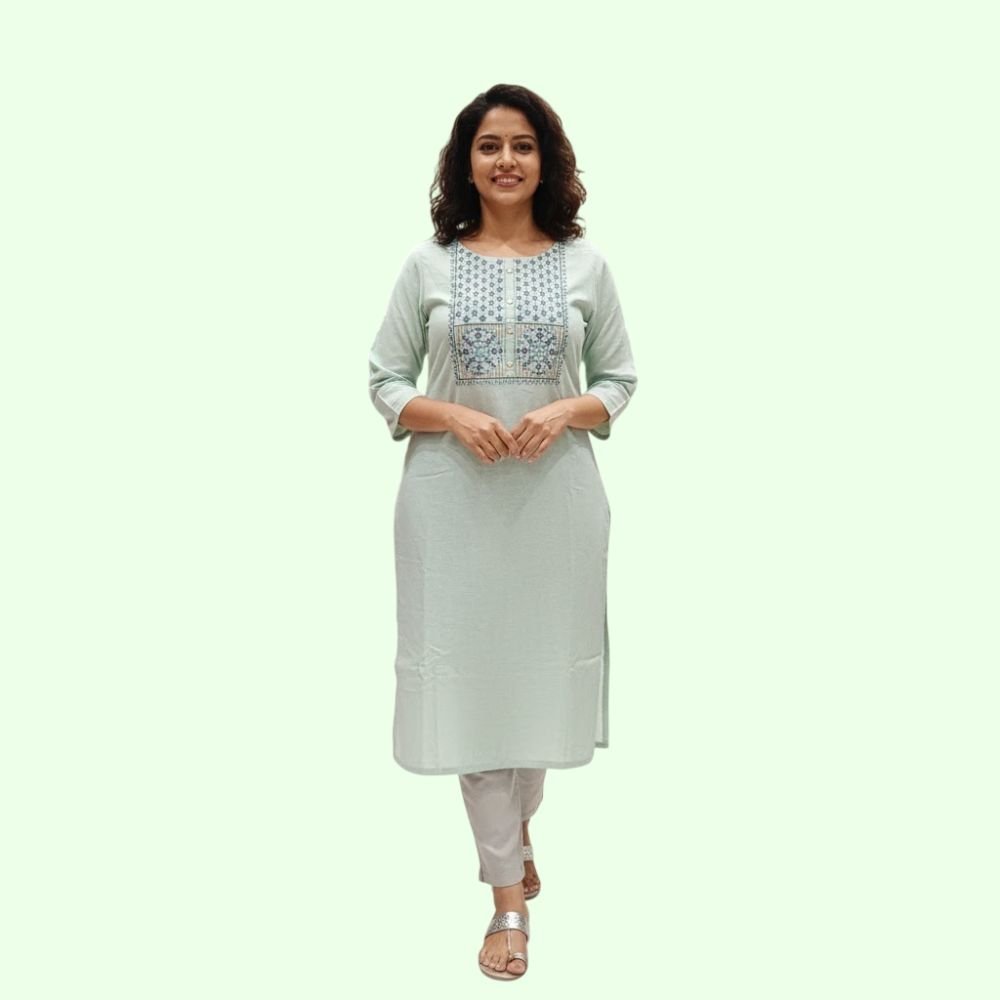MARCIA : Womens Printed Cotton Long Kurta