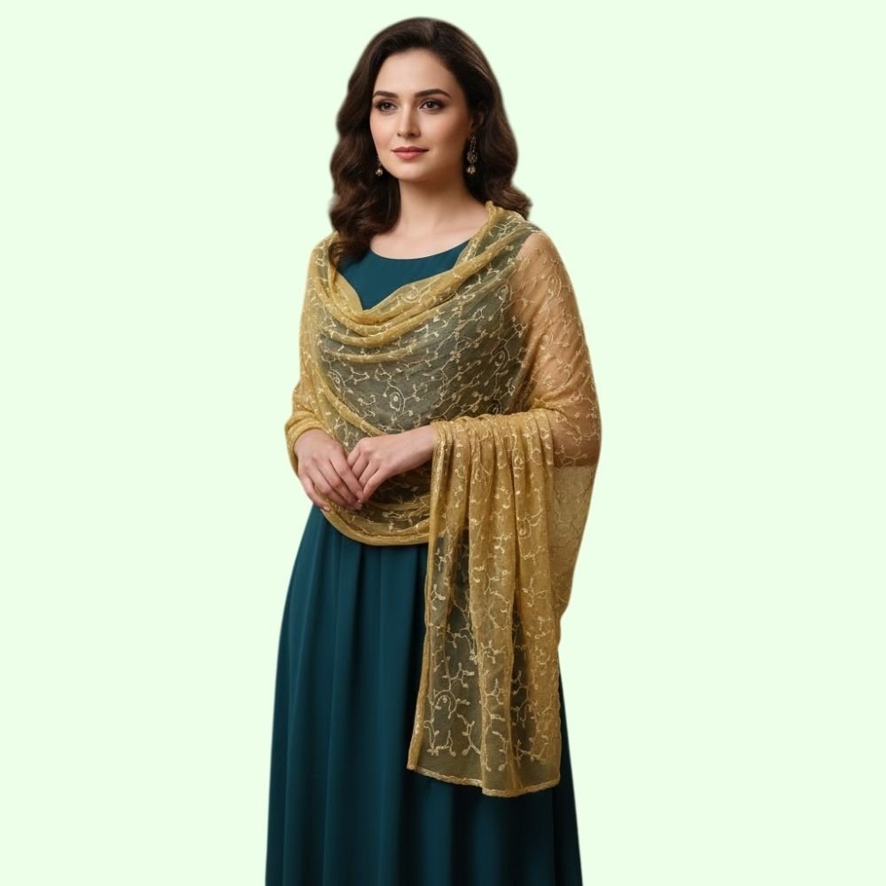 Women’s Embroidered Shawl Suitable for festivals & daily wear.