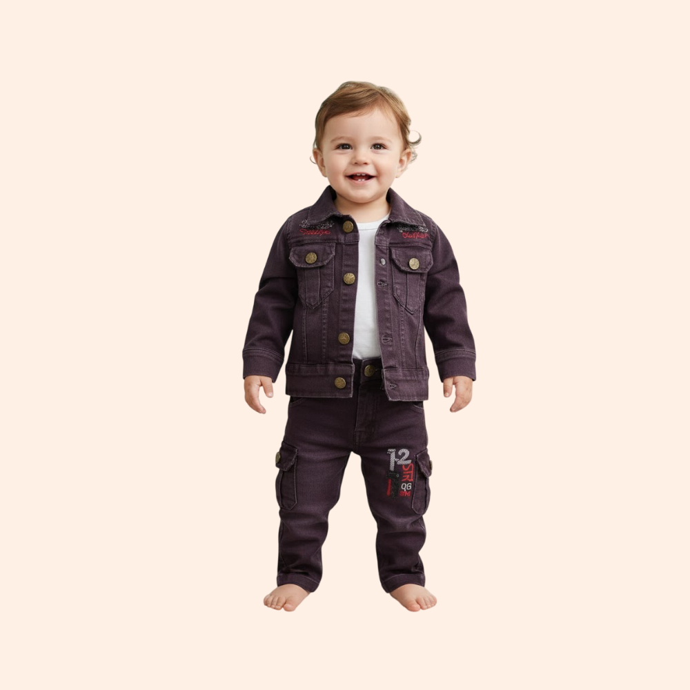 TOPBOYS : Boy’s Cotton Blend Full Sleeves  Shirt and Pents Coat Suit Set