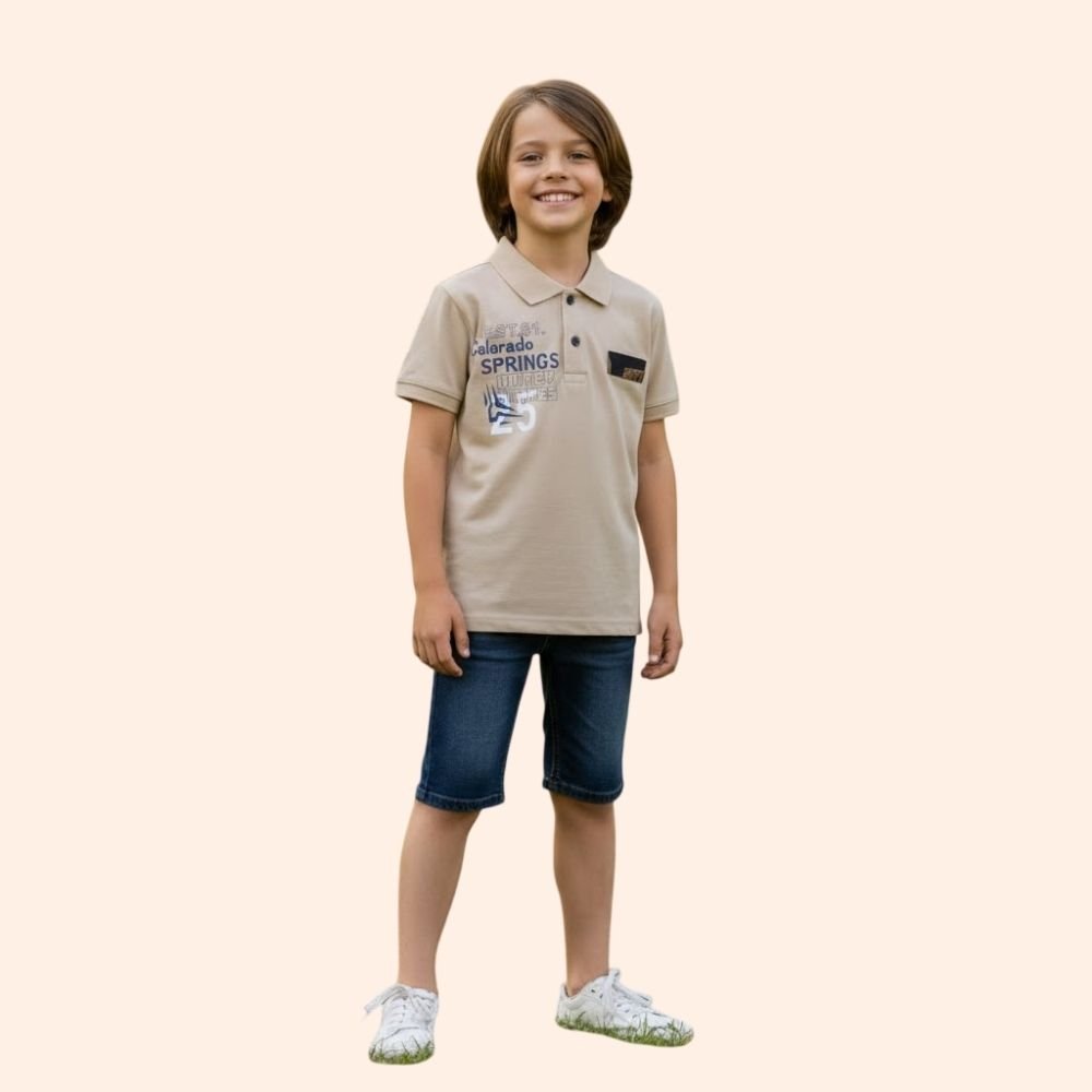 BIG BEN : Boy’s Solid Regular Fit T-Shirt
