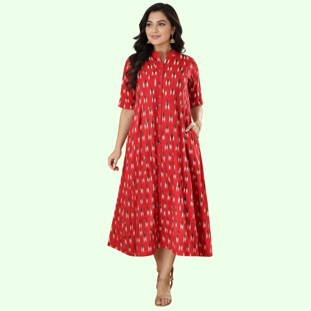 Cotton Anarkali Printed Kurtis for Women Cotton Anarkali Printed Kurtis for Women